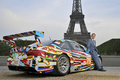 BMW M3 by Jeff Koons 3/4 arrière droit Tour Eiffel