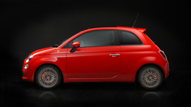 Jantes Borrani Fiat 500 rouge 