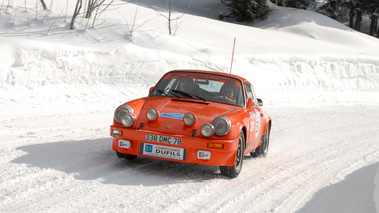 Rallye Neige et glace porsche orange