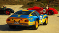 Ferrari 365 GTB4, jaune+bleue, ard