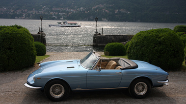 Ferrari 330 GTS bleu profil