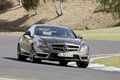 Mercedes CLS 63 AMG anthracite 3/4 avant droit penché