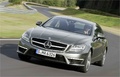 Mercedes CLS 63 AMG anthracite 3/4 avant gauche travelling penché