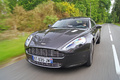 Aston Martin Rapide anthracite 3/4 avant gauche travelling