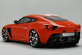 Aston Martin V12 Vantage Zagato orange 3/4 arrière gauche