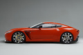 Aston Martin V12 Vantage Zagato orange profil