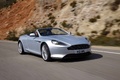 Aston Martin Virage Volante gris 3/4 avant droit travelling