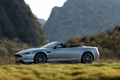 Aston Martin Virage Volante gris 3/4 avant gauche filé