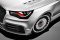 Audi A1 Clubsport Quattro Concept blanc phare avant