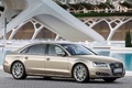 Audi A8 L W12 beige 3/4 avant droit 2