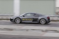 Audi R8 e-Tron anthracite mate filé penché