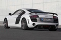 Audi R8 GT blanc 3/4 arrière gauche penché 2