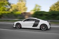 Audi R8 GT blanc profil travelling