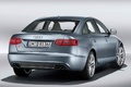 Audi S6 berline bleu 3/4 arrière droit 2