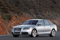 Audi S6 berline gris 3/4 avant gauche