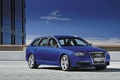 Audi S6 bleu 3/4 avant droit 