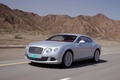 Bentley Continental GT gris 3/4 avant gauche travelling penché 2