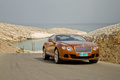 Bentley Continental GT orange 3/4 avant droit 2