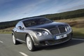 Bentley Continental GT Speed anthracite 3/4 avant droit travelling penché 2