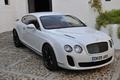 Bentley Continental Supersports blanc 3/4 avant droit