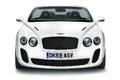 Bentley Continental Supersports Convertible blanc face avant