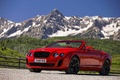 Bentley Continental Supersports Convertible rouge 3/4 avant gauche penché