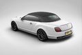 Bentley Continental SuperSports Ice Speed Record blanc 3/4 arrière gauche capoté
