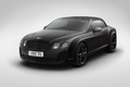 Bentley Continental SuperSports Ice Speed Record noir 3/4 avant gauche capoté