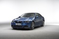 BMW M3 E92 bleu 3/4 avant gauche