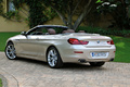 BMW Série 6 Cabriolet - beige - 3/4 arrière gauche