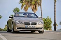 BMW Série 6 Cabriolet beige 3/4 avant droit