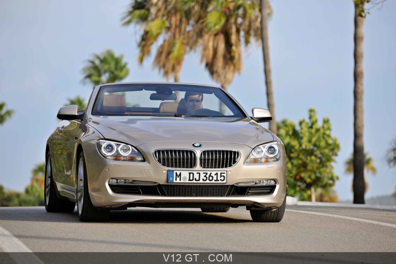 BMW Série 6 Cabriolet beige 3/4 avant droit / BMW / Photos