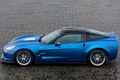 Corvette ZR1 bleue profil