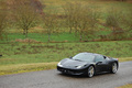 Ferrari 458 Italia noir 3/4 avant gauche filé