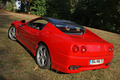 Ferrari 575 SuperAmerica rouge 3/4 arrière gauche penché 2