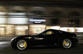 Ferrari 599 GTB Fiorano noir rue de Rivoli profil travelling