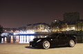 Ferrari 599 GTB Fiorano noir square Tino Rossi 3/4 avant gauche