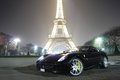 Ferrari 599 GTB Fiorano noir Tour Eiffel 3/4 avant gauche