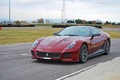Ferrari 599 GTO bordeaux 3/4 avant gauche