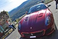 Ferrari 599 GTO bordeaux face avant penché