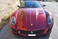 Ferrari 599 GTO bordeaux face avant