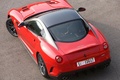 Ferrari 599 GTO - rouge/noir - vue du haut, penché