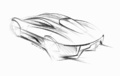 Jaguar C-X75 gris 3/4 arrière gauche dessin