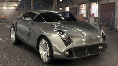 Maserati Kuba Concept - gris - 3/4 avant droit