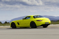 Mercedes SLS AMG E-Cell jaune 3/4 arrière gauche filé