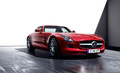 Mercedes SLS AMG rouge 3/4 avant droit 5