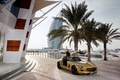SLS AMG Gold - 3/4 avant gauche, portes ouvertes
