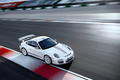 Porsche 911 GT3 RS 4.0 - blanche - 3/4 avant droit supérieur