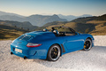 Porsche 911 Speedster - bleue - 3/4 arrière droit