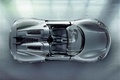 Porsche 918 Spyder gris vue du dessus